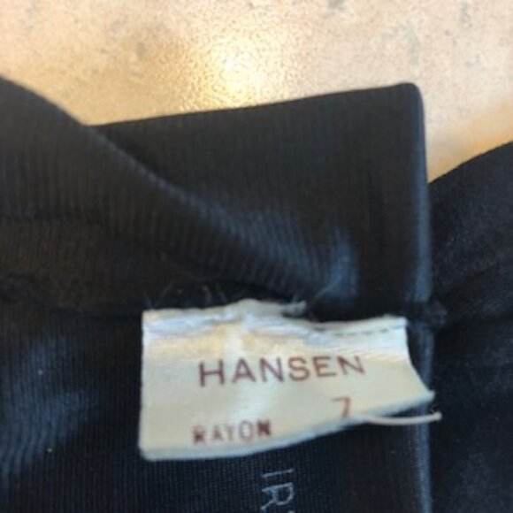 Hansen Vintage 1940s 1950s Black Rayon Opera Gloves Pearl Small-Medium Size 7 - Picture 11 of 11